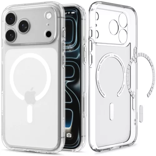 iPhone 17 Pro / 18 Pro fagyos fehér Spigen Ultra Hybrid MagSafe tok-8800337252873 2 kép
