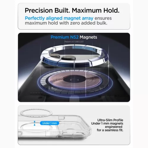 iPhone 17 Pro / 18 Pro fényes fehér Spigen Ultra Hybrid T MagSafe to-8800337252958 10 kép