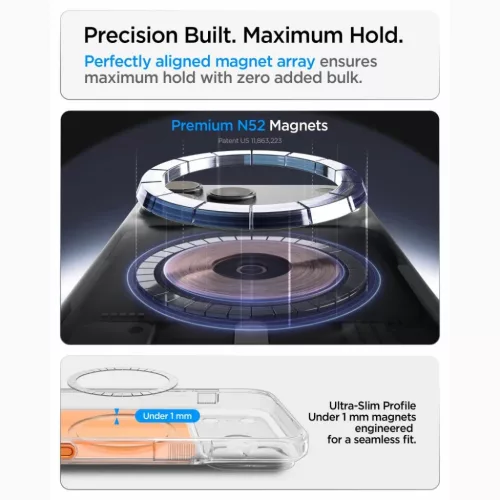 iPhone 17 Pro / 18 Pro fényes narancssárga Spigen Ultra Hybrid T Mag-8800337252965 10 kép