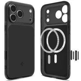 Apple iPhone 17 Pro / 18 Pro matt fekete Spigen Ultra Hybrid T MagSafe-8800337252972 2 kép