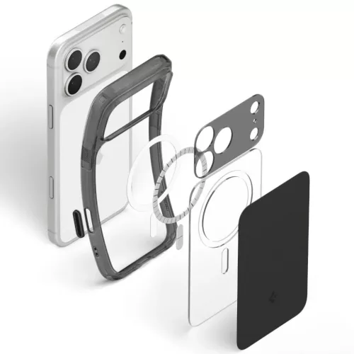 Apple iPhone 17 Pro / 18 Pro matt fekete Spigen Ultra Hybrid T MagSafe-8800337252972 4 kép