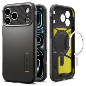 iPhone 17 Pro / 18 Pro fegyverszürke Spigen Tough Armor T MagSafe üt-8800337253009 1 kép