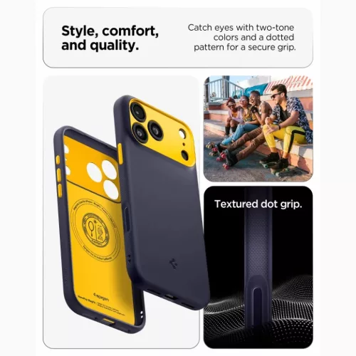 iPhone 17 Pro / 18 Pro Spigen Nano Pop MagSafe tok, sötétkék (Blueb-8800337253047 6 kép