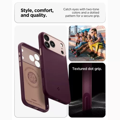 Apple iPhone 17 Pro / 18 Pro bordó Spigen Nano Pop MagSafe tok-8800337253054 6 kép