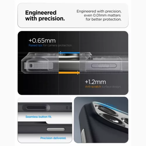 Apple iPhone 17 Pro / 18 Pro fekete (Black Sesame) Spigen Nano Pop Mag-8800337253030 8 kép