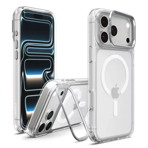 iPhone 17 Pro / 18 Pro átlátszó / ezüst Spigen Ultra Hybrid Optik -8800337250497 2 kép