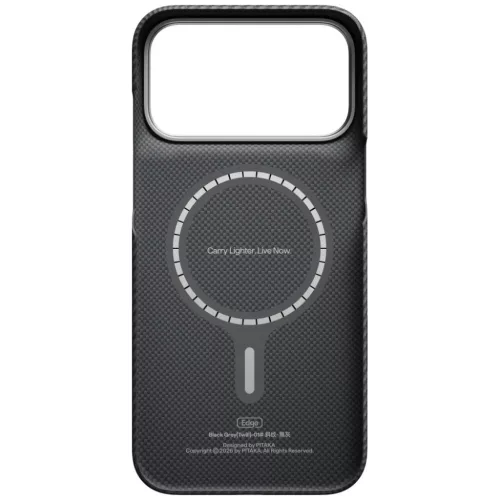 iPhone 18 Pro Max / 17 Pro Max fekete-szürke PITAKA Edge Case védőt-741654369050 3 kép