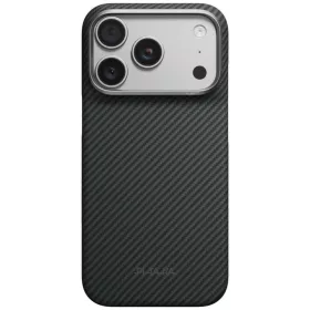 iPhone 18 Pro / 17 Pro fekete-szürke PITAKA Edge Case védőtok-741654368992 1 kép