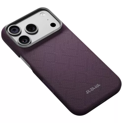 iPhone 18 Pro / 17 Pro Charoite lila PITAKA Edge Case PTK Weaving MagS-741654371534 3 kép