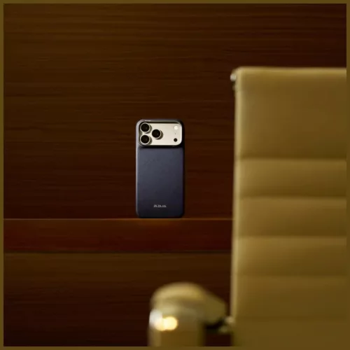 iPhone 18 Pro / 17 Pro kék PITAKA Edge PTK Weaving-Sapphire MagSafe t-741654371527 9 kép