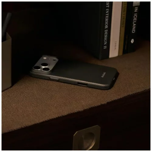 iPhone 18 Pro / 17 Pro fekete-szürke PITAKA Summa Case védőtok-741654369319 10 kép