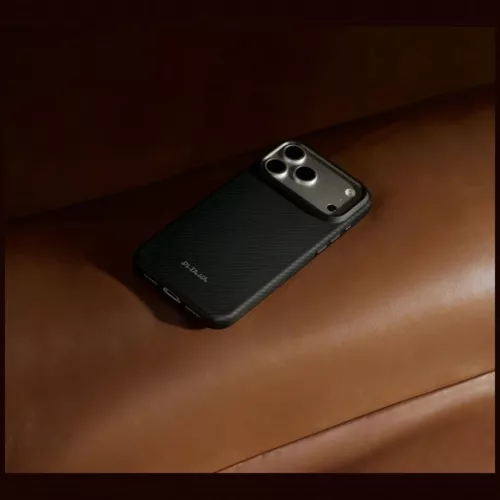 Apple iPhone 18 Pro Max / 17 Pro Max fekete-szürke PITAKA Summa Case -741654369340 10 kép