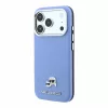 iPhone 18 Pro kék Karl Lagerfeld PU Grained Semi Wrap K&CH Heads Mag-3666339659448 2 kép