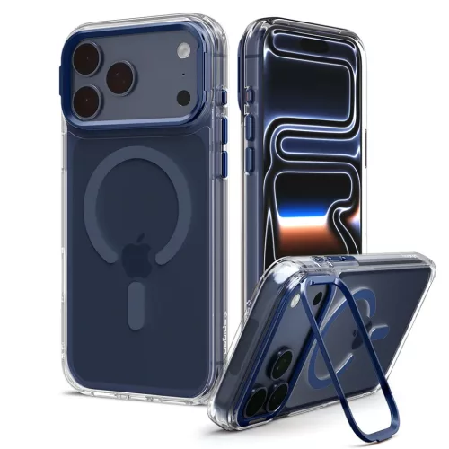  iPhone 18 Pro / iPhone 17 Pro átlátszó / mélykék Spigen Ultra Hy-8800337250503 3 kép