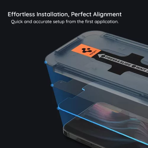 iPhone 18 Pro Spigen Glas.tR EZ-FIT Pro HD (AGL12028) betekintésvéde-8800337251579 4 kép