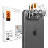  iPhone Duo fehér Spigen Glass tR EZ Fit Optik Pro kameravédő edzett üveg, 2 db