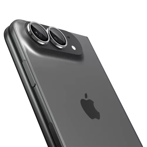  iPhone Duo fehér Spigen Glass tR EZ Fit Optik Pro kameravédő edzet-8800337251418 3 kép