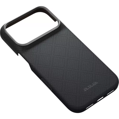  iPhone 18 Pro / 17 Pro bazaltfekete Pitaka Edge Case Argyle aramid sz-741654371466 6 kép