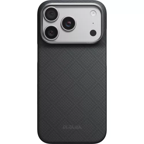  iPhone 18 Pro / 17 Pro bazaltfekete Pitaka Edge Case Argyle aramid sz-741654371466 7 kép
