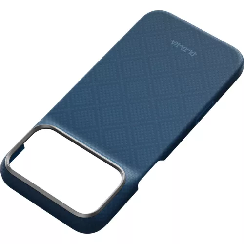  iPhone 18 Pro Max / 17 Pro Max Éjkék Pitaka Edge Case Argyle aramid-741654371589 3 kép