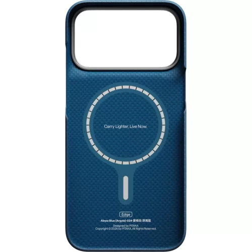 iPhone 18 Pro Max / 17 Pro Max Éjkék Pitaka Edge Case Argyle aramid-741654371589 4 kép