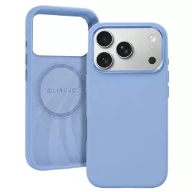  iPhone 18 Pro világoskék Liavec Silky szilikon védőtok fém kamer-5900217508434 1 kép