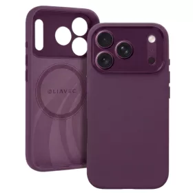    iPhone 18 Pro lila Liavec Silk Shield tok fém kamerakerettel
