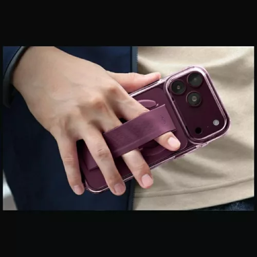  iPhone 18 Pro / 17 Pro burgundi UNIQ Heldro Air MagClick védőtok-8886463699126 6 kép