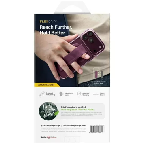  iPhone 18 Pro / 17 Pro burgundi UNIQ Heldro Air MagClick védőtok-8886463699126 8 kép