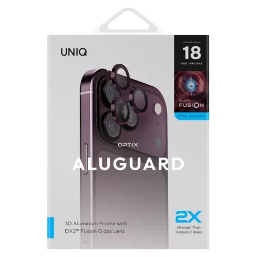  iPhone 18 Pro / iPhone 18 Pro Max bordó UNIQ Optix AluGuard DX2 kame-8886463699683 5 kép