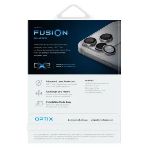  iPhone 18 Pro / iPhone 18 Pro Max bordó UNIQ Optix AluGuard DX2 kame-8886463699683 6 kép