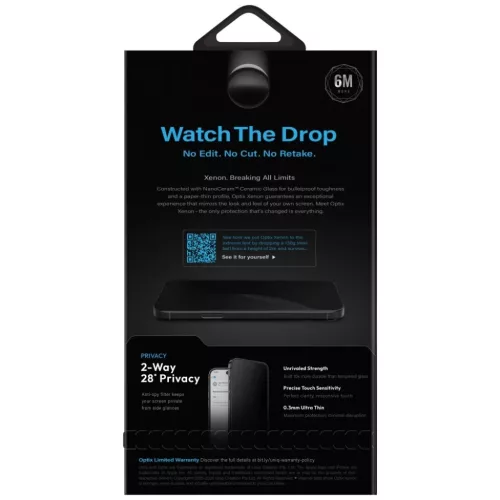  iPhone 18 Pro UNIQ Optix Xenon Nanoceram betekintésgátló edzett ü-8886463699942 6 kép