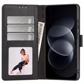  Xiaomi Redmi Note 17 Pro 5G matt fekete Tech-Protect Wallet pénztár-5906302326426 2 kép