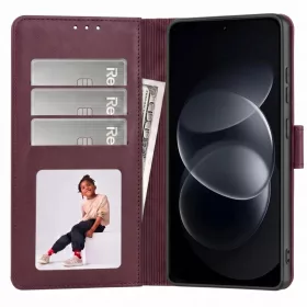  Xiaomi Redmi Note 17 Pro Max 5G Bordó Tech-Protect Wallet oldalra ny-5906302326501 2 kép