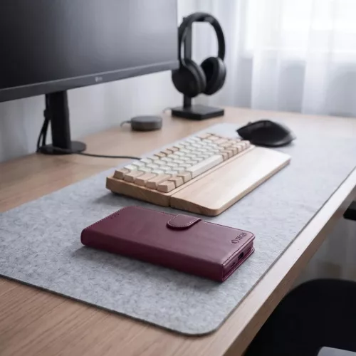  Xiaomi Redmi Note 17 Pro Max 5G Bordó Tech-Protect Wallet oldalra ny-5906302326501 5 kép