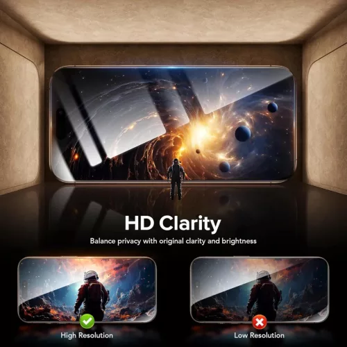 Apple iPhone 18 Pro Max fekete Lito D+ Max 4K Privacy üvegfólia-5949419377653 4 kép