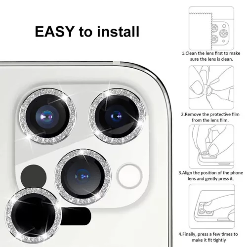  iPhone 18 Pro / 18 Pro Max borvörös Hard Diamond edzett üveg kamer-5900217509967 5 kép
