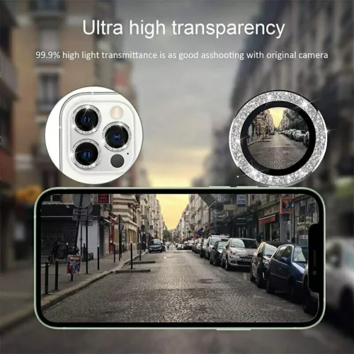  iPhone 18 Pro / 18 Pro Max borvörös Hard Diamond edzett üveg kamer-5900217509967 6 kép
