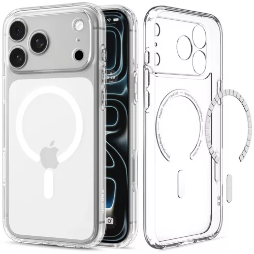  iPhone 18 Pro / 17 Pro átlátszó és fehér Spigen Ultra Hybrid Mag-8800337252811 2 kép