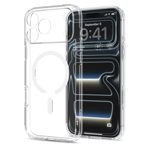  iPhone 18 Pro / 17 Pro átlátszó és fehér Spigen Ultra Hybrid Mag-8800337252811 3 kép