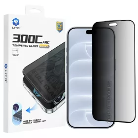  iPhone 18 Pro fekete Lito D+ Max Privacy 300C betekintésgátló edze-5949419377660 1 kép