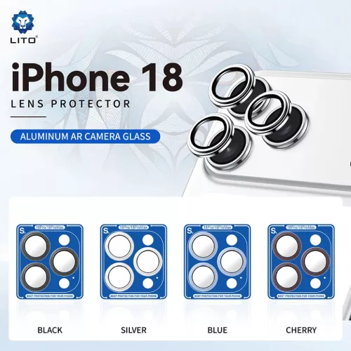  iPhone 18 Pro / iPhone 18 Pro Max fekete Lito S+ kameralencse-védő -5949419377967 6 kép