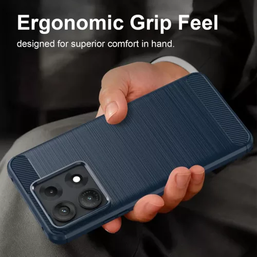  Motorola Edge 70 Max Kék Techsuit Carbon Silicone szilikon tok-5949419383753 3 kép