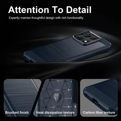  Motorola Edge 70 Max Kék Techsuit Carbon Silicone szilikon tok-5949419383753 6 kép
