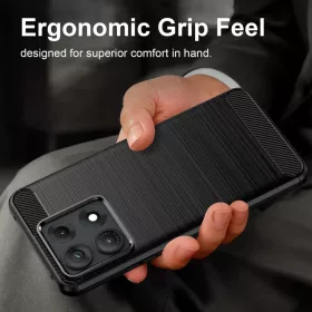  Motorola Edge 70 Max fekete Techsuit Carbon Silicone tok-5949419383760 2 kép