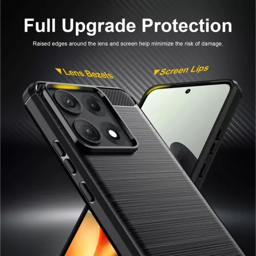  Motorola Edge 70 Max fekete Techsuit Carbon Silicone tok-5949419383760 3 kép