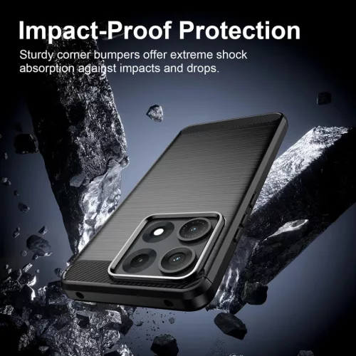  Motorola Edge 70 Max fekete Techsuit Carbon Silicone tok-5949419383760 4 kép