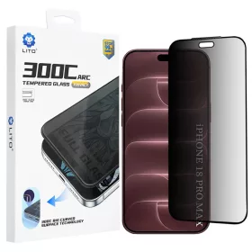  iPhone 18 Pro Max fekete Lito D+ Max Privacy 300C betekintésgátló -5949419377677 1 kép