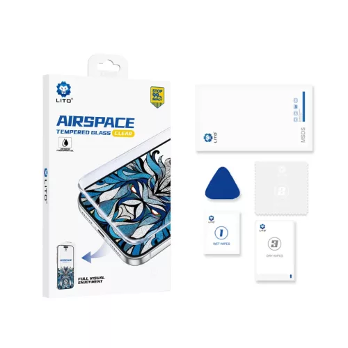  iPhone 17 Pro / iPhone 18 Pro Lito Airspace Border átlátszó edzett-5949419377882 6 kép