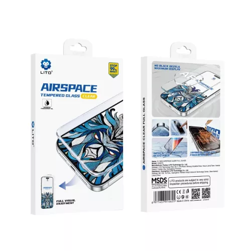 iPhone 17 Pro / iPhone 18 Pro Lito Airspace Border átlátszó edzett-5949419377882 7 kép